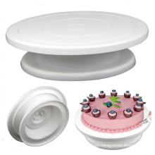 DIY Cookies Baking Plastic Pan Decorating Plate Rotating Table Round Cake Stand Tool Cake Rotary Turntable